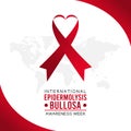 Vector graphic of international epidermolysis bullosa awareness week good for epidermolysis bullosa awareness week celebration.