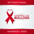 Vector graphic of international epidermolysis bullosa awareness week