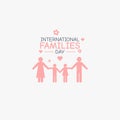 Vector graphic of international families day good for international families day celebration.
