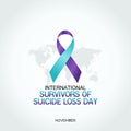 Vector graphic of International survivors suicide loss day