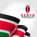 Vector graphic of Kenya independence day