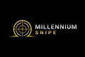 Vector Graphic of Millennium Snipe Logo Design for Gunsmith and Retail Store Royalty Free Stock Photo