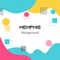 Vector graphic of minimalist memphis background abstract shapes  design Royalty Free Stock Photo