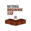 Vector graphic of national brownie day