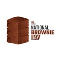 Vector graphic of national brownie day