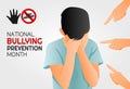 Vector graphic of national bullying prevention month good for national bullying prevention month celebration