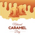 vector graphic of National Caramel Day ideal for National Caramel Day celebration Royalty Free Stock Photo