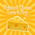 Vector graphic of national cheese lover`s day