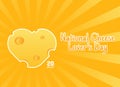 Vector graphic of national cheese lover`s day