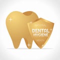 Vector graphic of national dental hygiene month good for national dental hygiene month celebration.