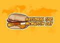 vector graphic of national egg mcmuffin day