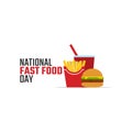 Vector graphic of national fast food day