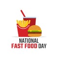 Vector graphic of national fast food day