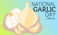 Vector graphic of national garlic day
