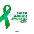 Vector graphic of national glaucoma awareness month