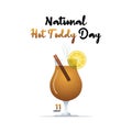 Vector graphic of national hot toddy day