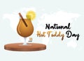 Vector graphic of national hot toddy day