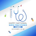 Vector graphic of national nurse practitioner week good for national nurse practitioner week celebration.