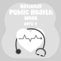 vector graphic of National Public Health Week ideal for National Public Health Week celebration