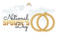 Vector graphic of national spouse`s day