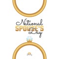 Vector graphic of national spouse`s day