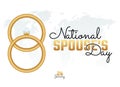 Vector graphic of national spouse`s day