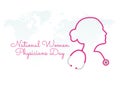 Vector graphic of national women physicians day