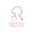 Vector graphic of national women physicians day