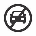 Vector Graphic of No Parking - Black Style - simple illustration. Editable stroke. Design template vector.outline style design.