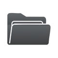 Vector Graphic Open Folder Icon for Data Storage and File Management Royalty Free Stock Photo