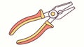Pliers Hand Tool Workshop Vector Graphic, vector design Generative AI Royalty Free Stock Photo