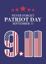 Vector graphic of patriot day perfect for patriot day celebration.