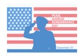 vector graphic of pearl harbor remembrance day good for pearl harbor remembrance day celebration, Royalty Free Stock Photo