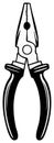 Vector Graphic of Pliers Tool Handyman Equipment Royalty Free Stock Photo
