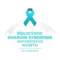 vector graphic of Polycystic Ovarian Syndrome Awareness Month good for Polycystic Ovarian Syndrome Awareness Month celebration.