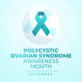 vector graphic of Polycystic Ovarian Syndrome Awareness Month good for Polycystic Ovarian Syndrome Awareness Month celebration.