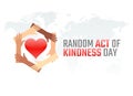 Vector graphic of random act of kindness day Royalty Free Stock Photo