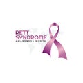 Vector graphic of rett syndrome awareness month