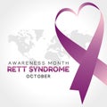 Vector graphic of rett syndrome awareness month good for rett syndrome awareness month celebration.