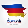 Vector graphic of Rumania great union day