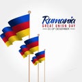 Vector graphic of Rumania great union day
