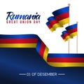 Vector graphic of Rumania great union day