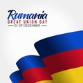 Vector graphic of Rumania great union day