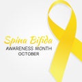 Vector graphic of Spina Bifida Month good for World spina bifida celebration. Royalty Free Stock Photo