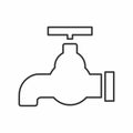 Vector Graphic of Tap - Line Style - Can be used in web and mobile.Logo element illustration.symbol design.Editable stroke Royalty Free Stock Photo