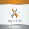 Vector graphic of tinnitus awareness week