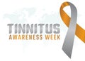 Vector graphic of tinnitus awareness week