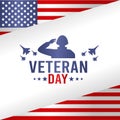 Vector graphic of veteran day good for veteran day celebration. Royalty Free Stock Photo