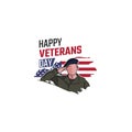 Vector graphic of veterans day good for veterans day celebration Royalty Free Stock Photo