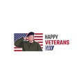 Vector graphic of veterans day good for veterans day celebration Royalty Free Stock Photo